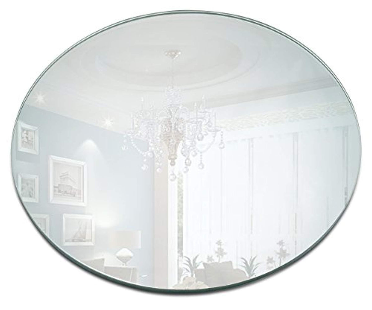 Round Mirror Candle Plate Set - Box of 12 Mirror Trays - 12 inch