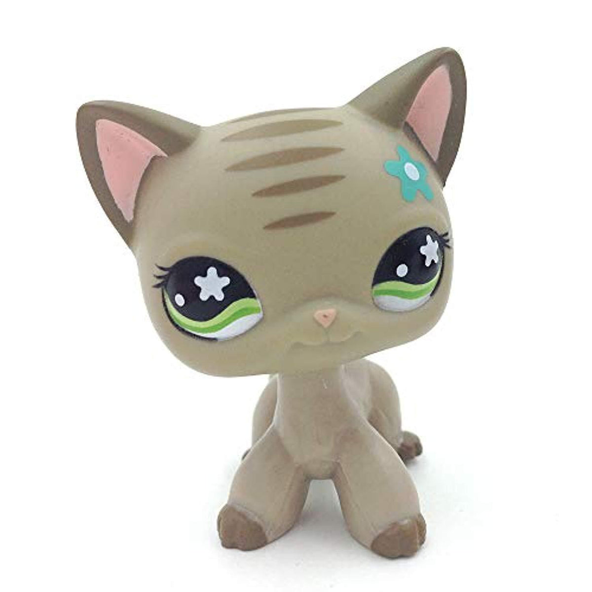 Littlest pet shop Pale Grey Short hair Kitty Cat LPS mini Action