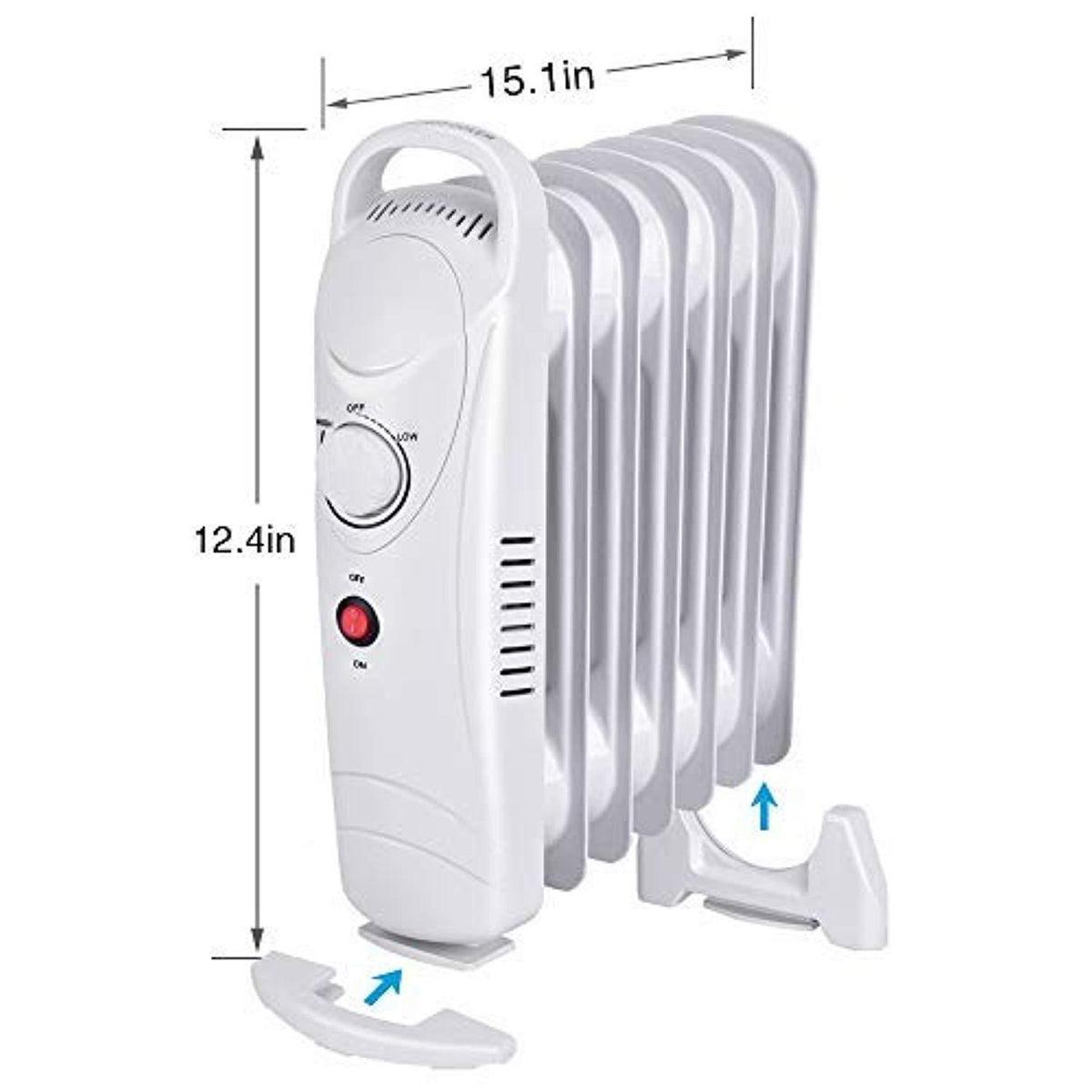 Air Choice OH12 Oil Filled Radiator Heater, 700W Space-Heater