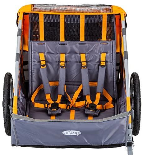instep sierra double bike trailer and stroller Instep Sierra Double Seat Foldable Tow Behind Bike Trailers, Converts –  National Wholesale Products, LLC