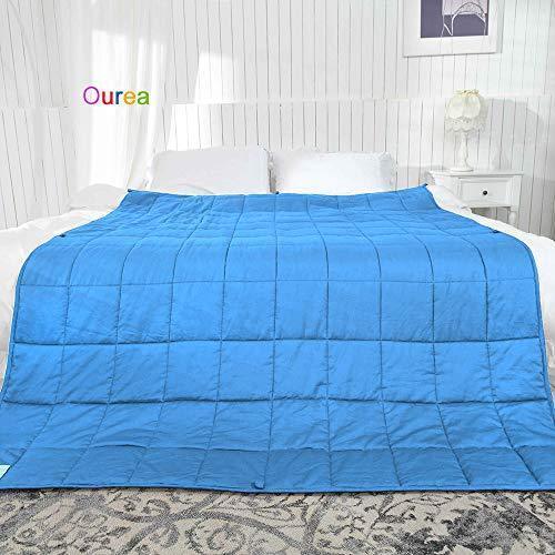 Ourea 10 lbs Cooling Weighted Blanket 48 78 Twin Size