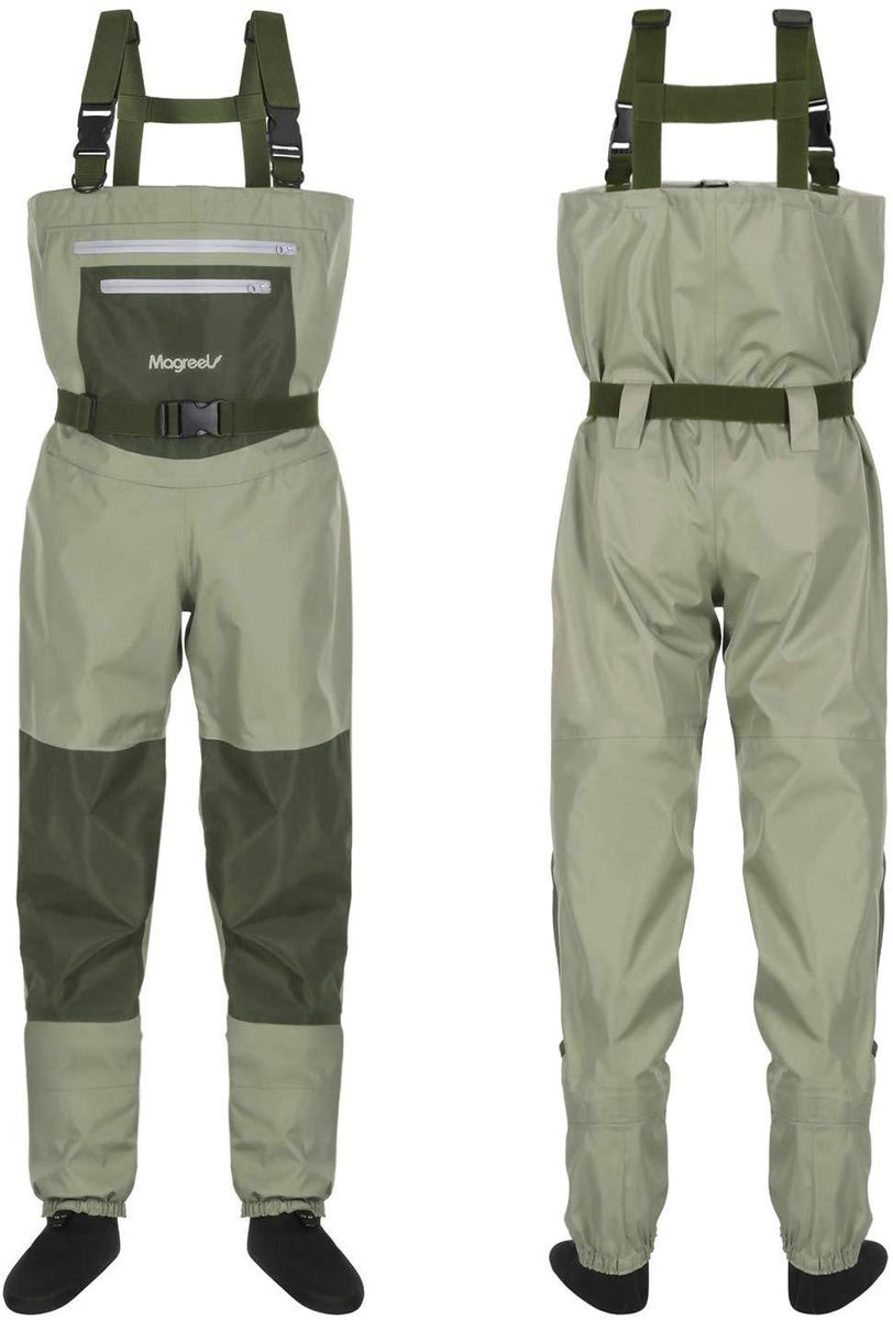 8 Fans Fly Fishing Waders Breathable Waterproof Stocking Foot Chest Waders  for Men and Women