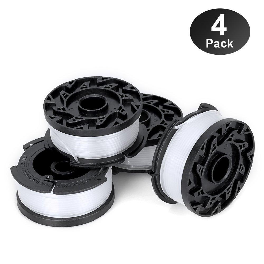 YWTESCH Trimmer Replacement Spool Cap Covers Compatible for Black+decker Trimmer,4 Pack ( 4 Spool Cap+4 Spring )