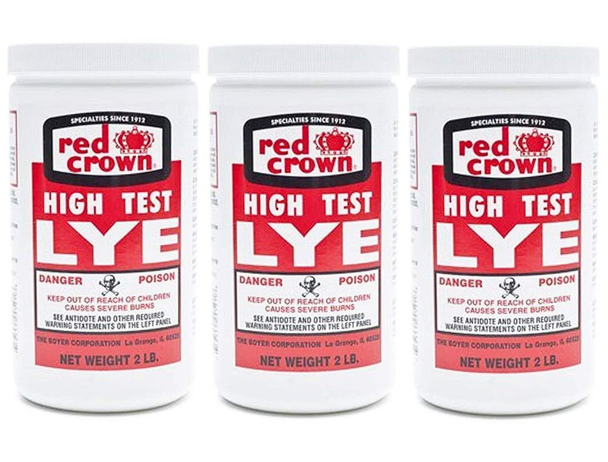 Red Crown High Test Lye for Making Soap