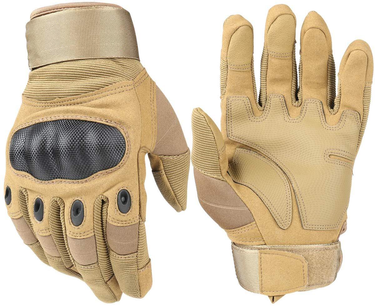 HIKEMAN Tactical Army Military Gloves Rubber Hard Knuckle Outdoor Full – National Wholesale Products, LLC
