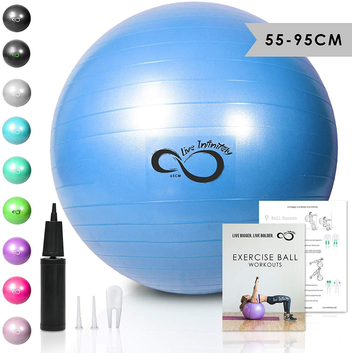 Walmart Exercise Ball 95 Cm Everlast-Fit Stability Ball Extra