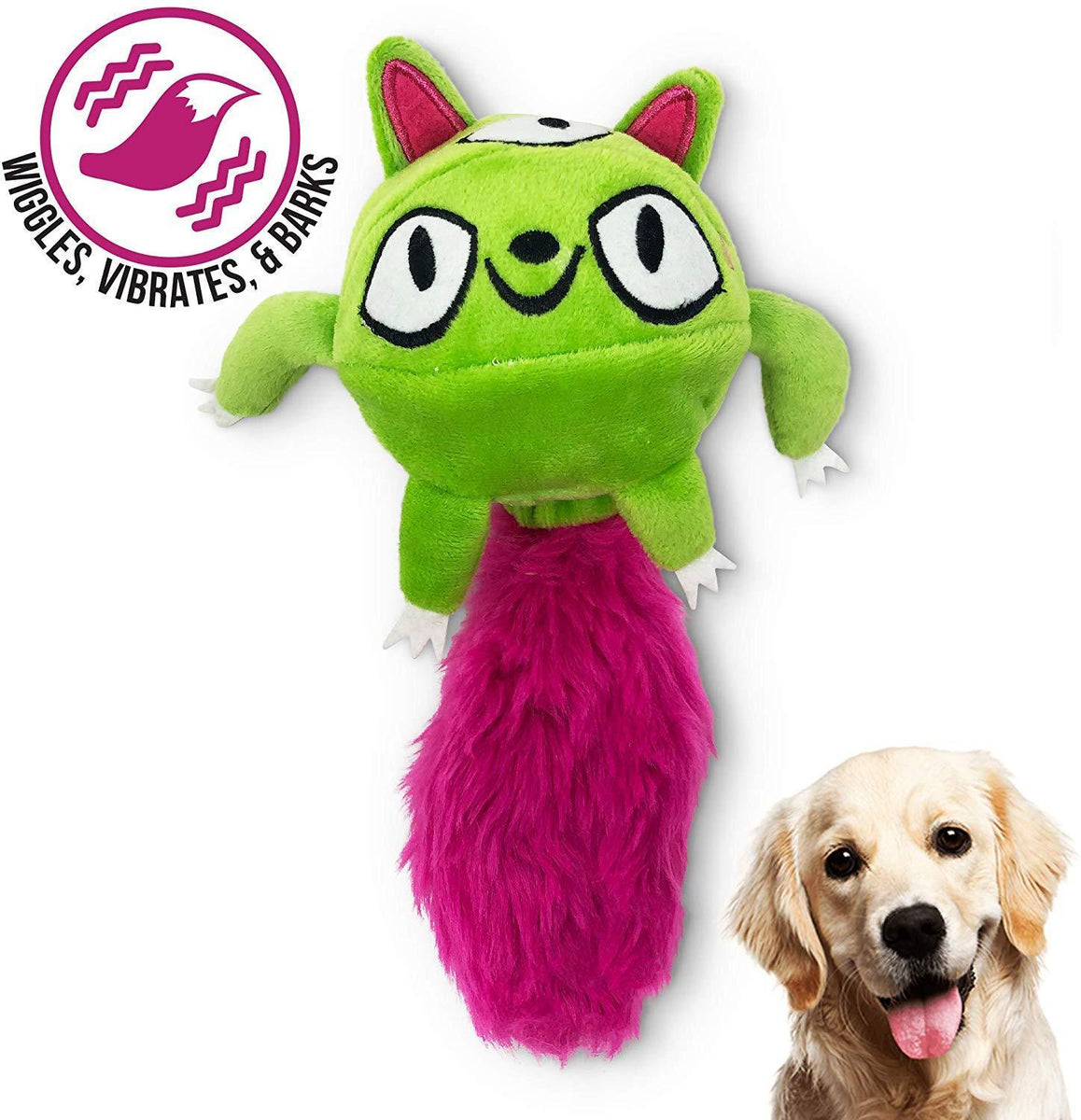 Hyper Pet Doggie Tail Interactive Plush Dog Toys (Wiggles, Vibrates & Barks Dog  Toys for Boredom & Stimulating Play) Interactive Dog Toys, Dog Squeaky Toys,  and Funny Dog Toys - Colors May