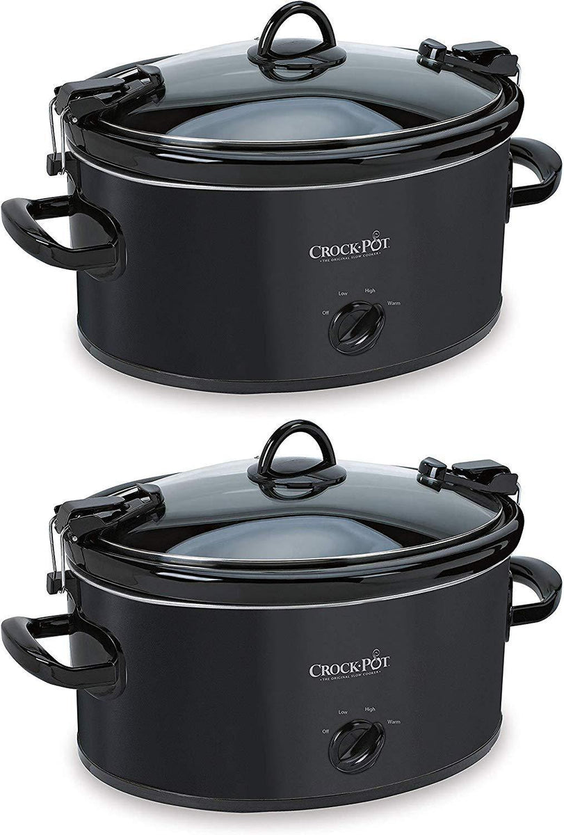 Crock-Pot SCCPVL600-R Cook' N Carry 6-Quart Oval Portable Slow Cooker - Red