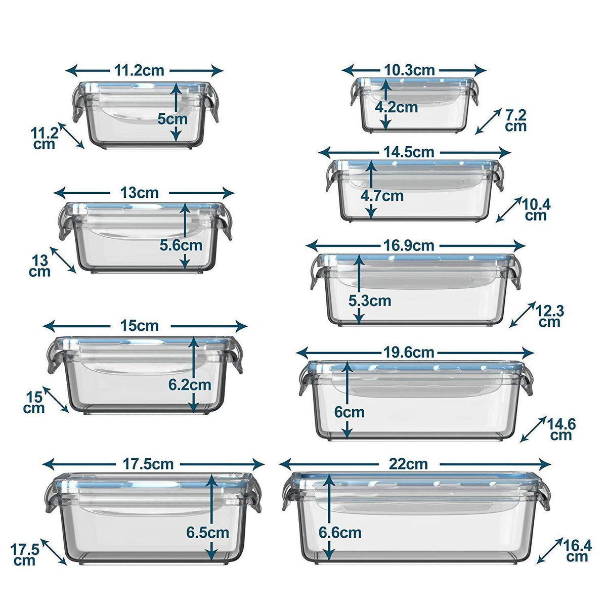 KOMUEE 30 Piece (15 containers,15 lids) Glass Food Storage or Lunch Bo –  National Wholesale Products, LLC