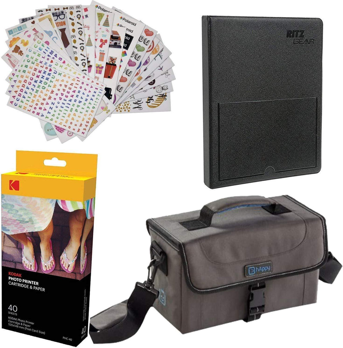 Kodak Photo Printer Cartridge Refill & Paper Sheets - 40 Pack For Kodak Instant Cameras