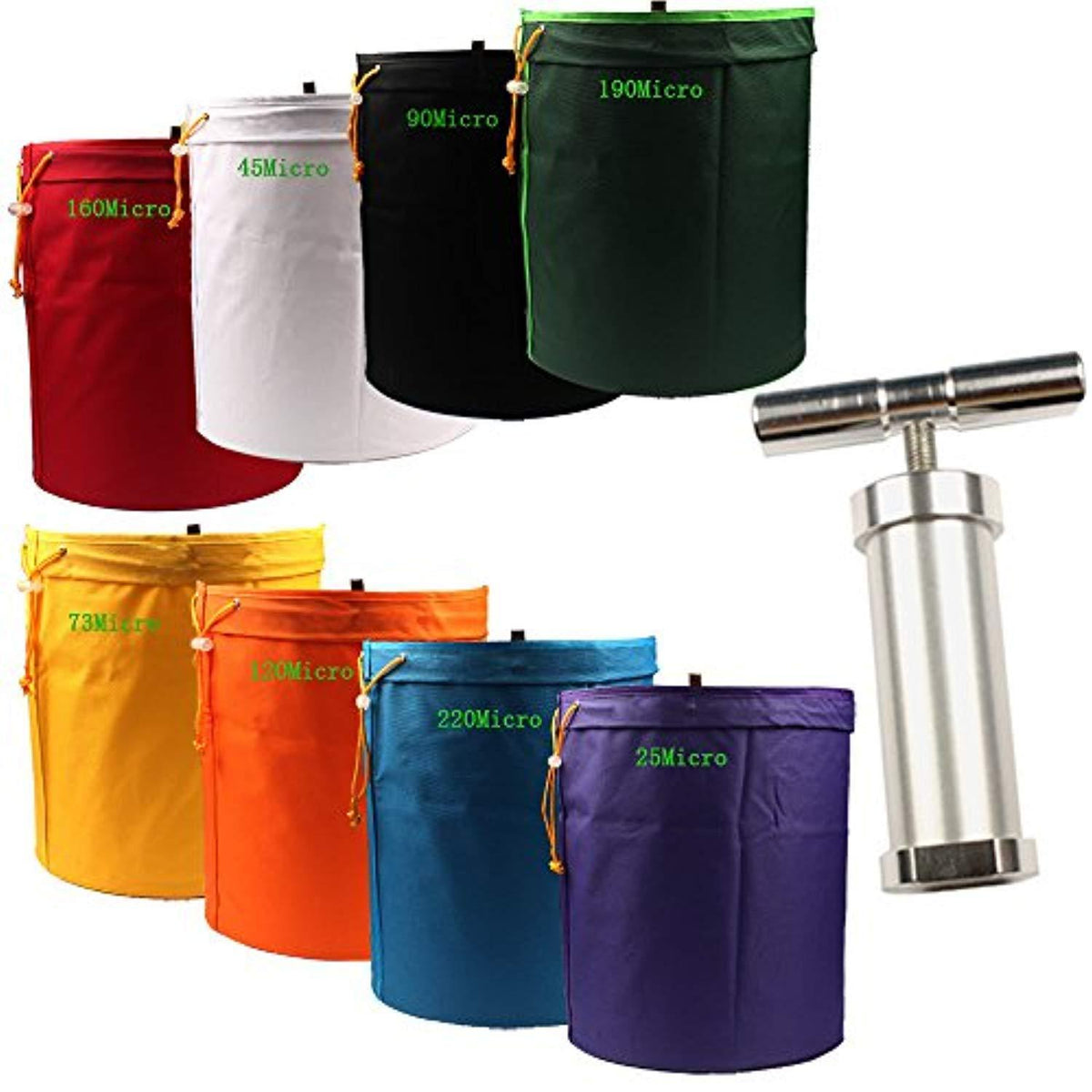 Bubble Hash Bags 5 Gallon Set Simple Deluxe 5-Gallon 8-Bag Pressing ...