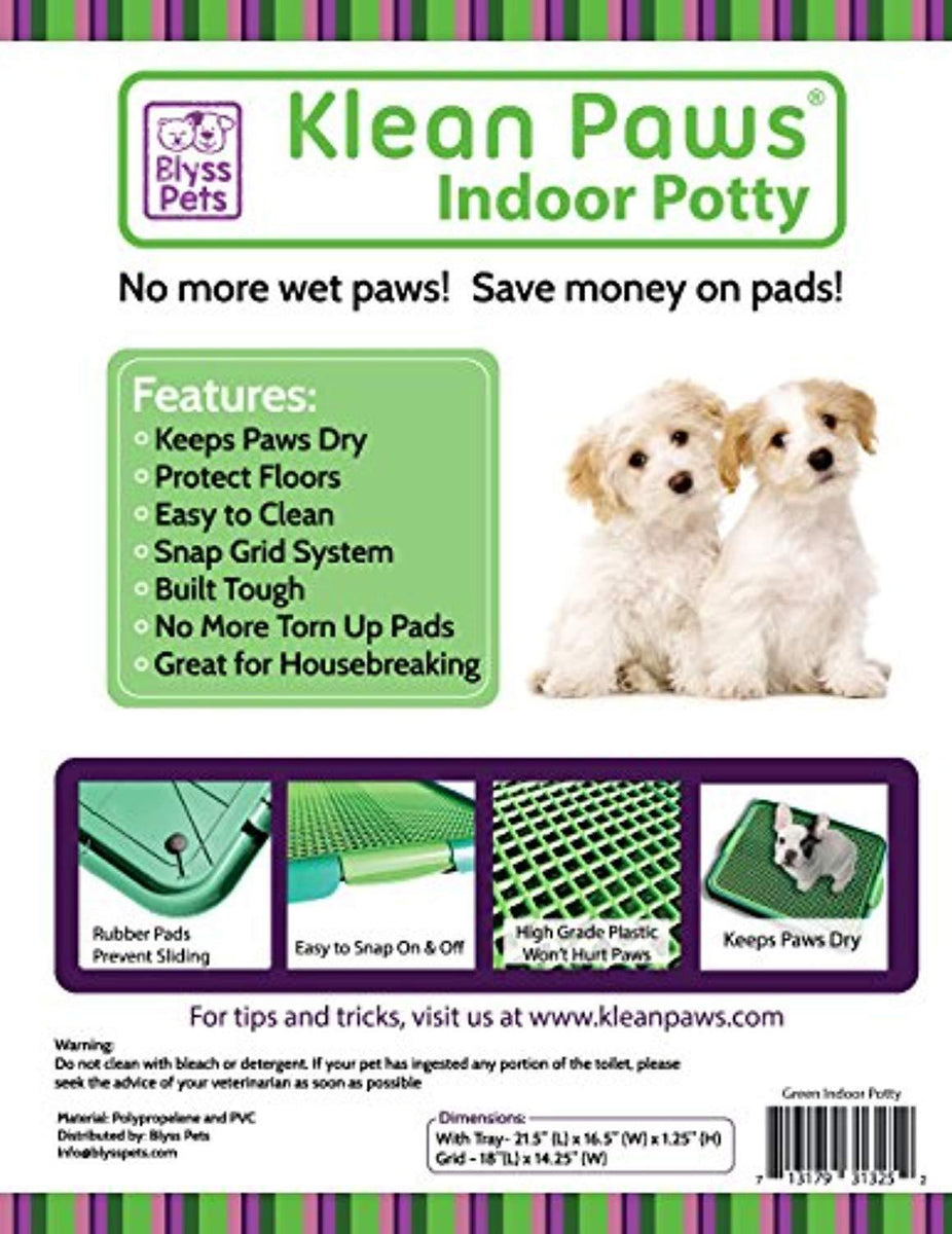 Pets Indoor Dog Potty Puppies Small Dogs Cats Puppy Pad Holder Tray GREEN -  NEW