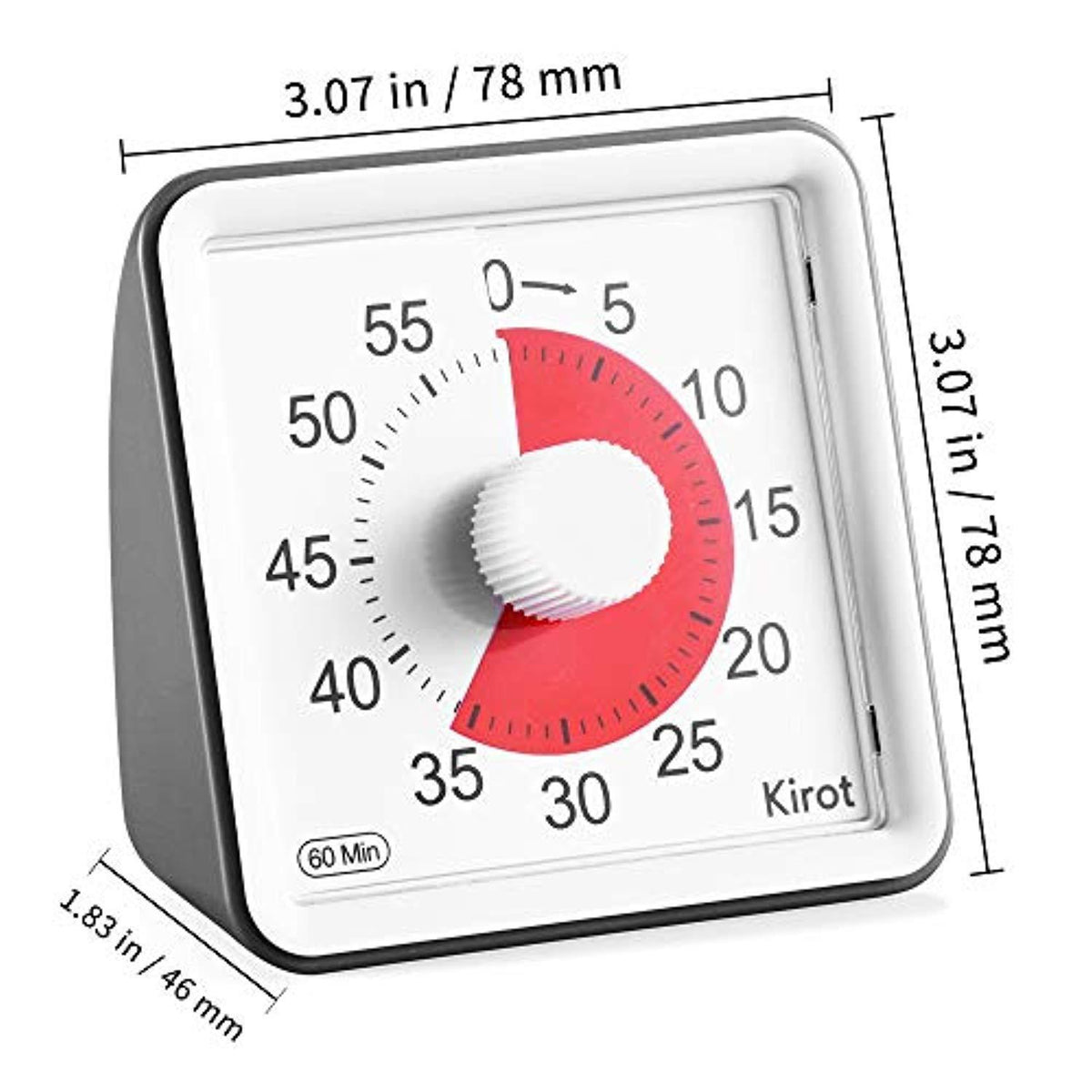 Kirot Visual Countdown Timer Electronic Digital Kitchen Timer, Reading ...