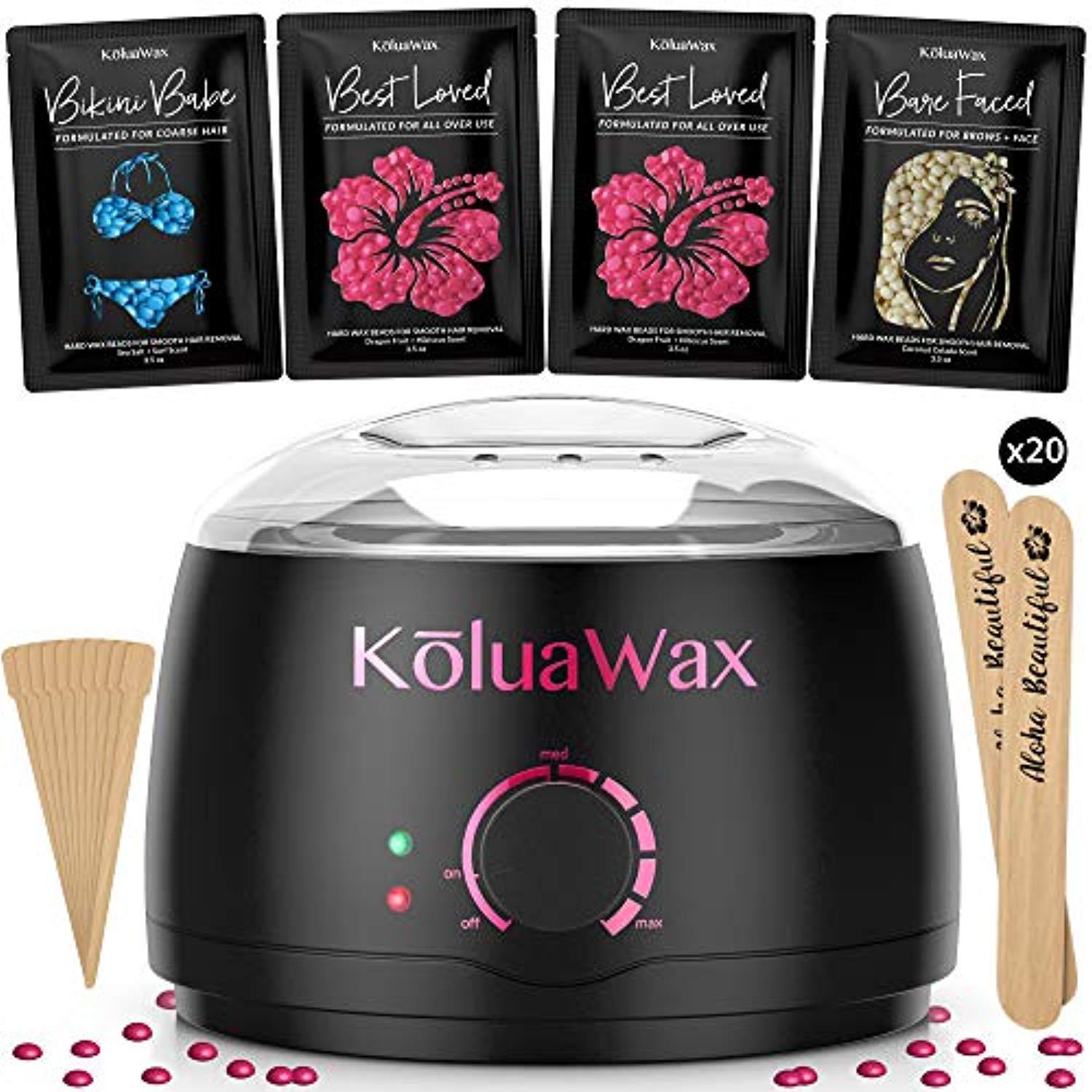 Evomosa Home Hard Waxing Kits for Women & Men, Wax Warmer for Hair Removal  Kit for Leg, Face, Armpit, Eyebrows 