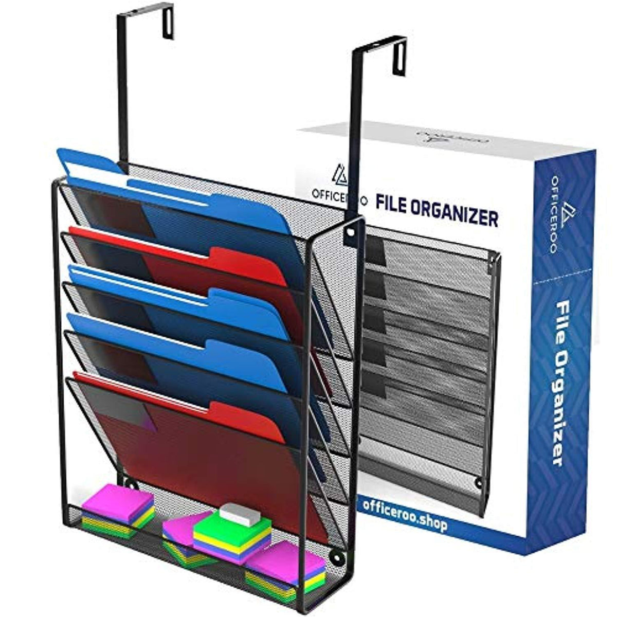 Cubicle File Rack Hanging Organizer Cubicle File Holder - Wall Mount Office Cubical Part ...