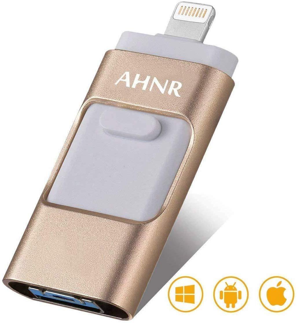 Sunany Flash Drive for iPhone 256GB, 4 in 1 Memory Stick