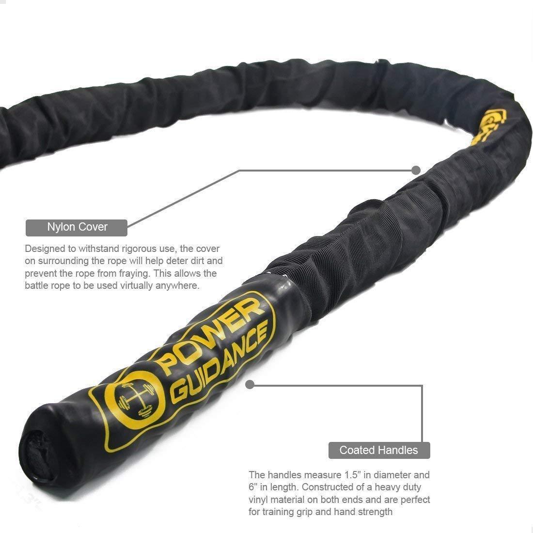 Strongest Guide Rope POWER GUIDANCE Battle Rope, 1.5/2 Inch Diameter Poly Dacron 30, 40, 50 ...