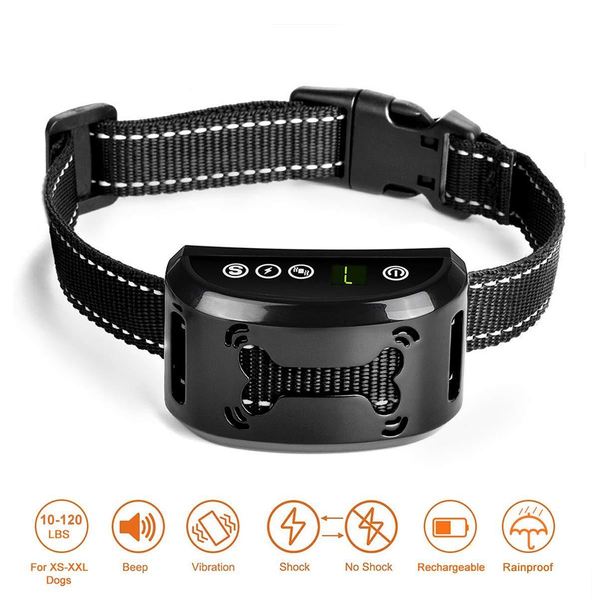 Dog Leash Amazon Anti Bark Collar Sunbeam Vibration Dog Bark Collars KJKZO  Dog Bark Collar For Large Medium Small Dogs Premier Vibration Dog Bark  Collars