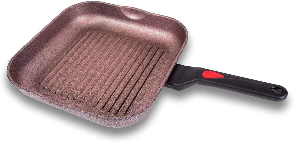 Alpha Square Grill Pan Made in Korea 11 Inch with Deep ridges and Indu ...