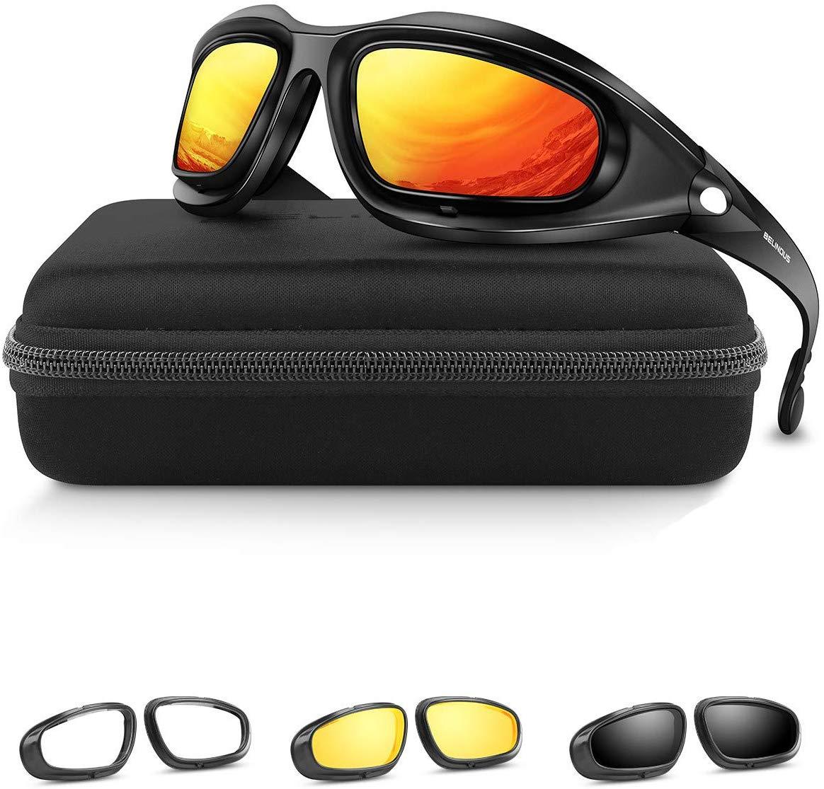 BELINOUS Safety Glasses, Polarized Motorcycle Riding Glasses Goggles S –  National Wholesale Products, LLC