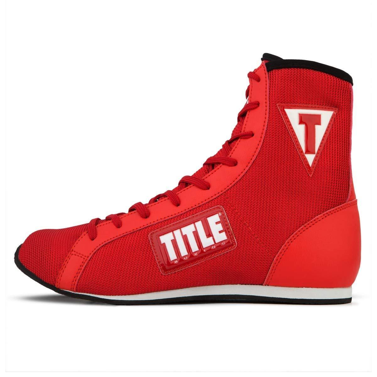 Title Speed Flex Encore Mid Botas Boxeo Rojo Negro