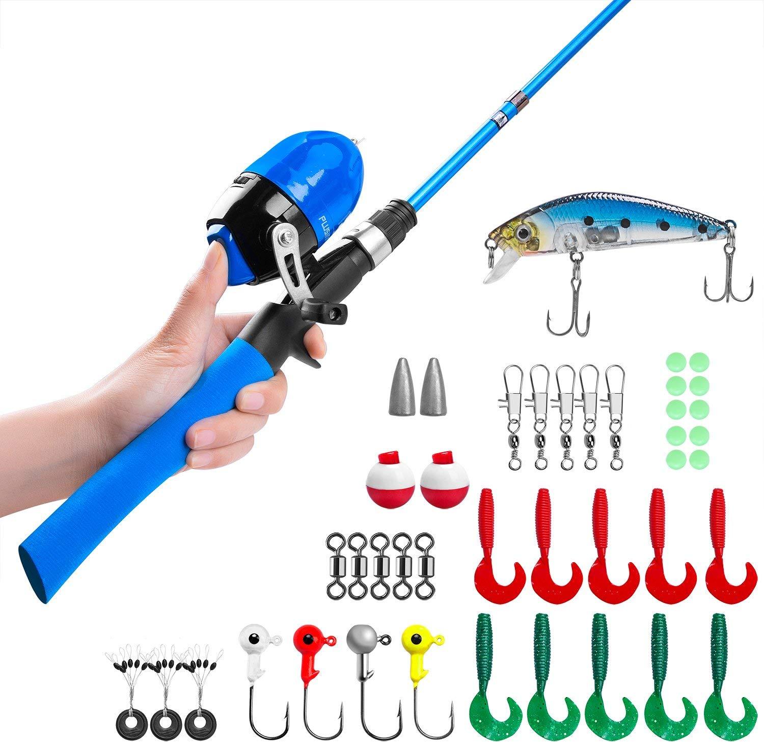 Kids Fishing Pole,Telescopic Fishing Rod and Reel Combos with Spincast – National Wholesale Products, LLC