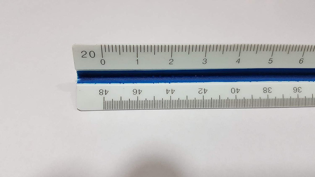 Triangular Engineering Scale Ruler by Ferocious Viking with Color-Code ...