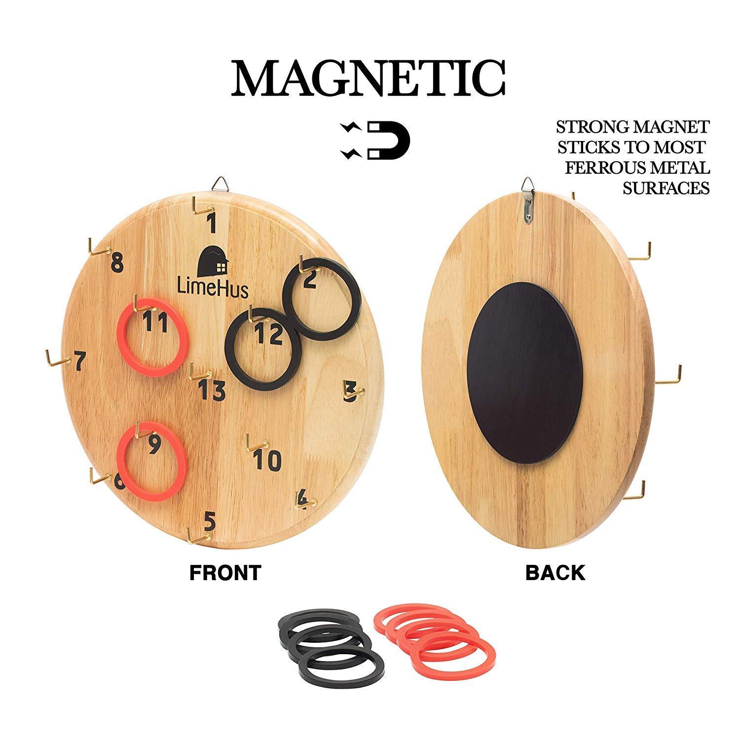 LimeHus Games Magnetic Hookey Ring Toss Game - Board Sticks on Metalli –  National Wholesale Products, LLC