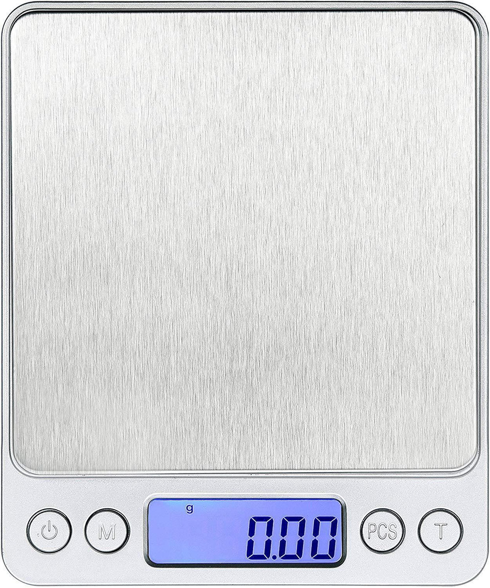 WAOAW 500g/0.01g Digital Pocket Stainless Jewelry & Kitchen food Scale ...